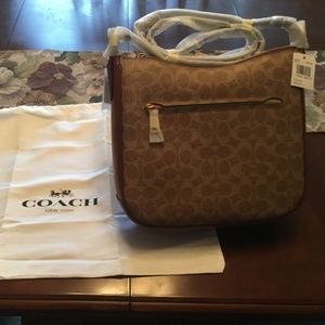 Coach BRAND NEW Tan/Brown Chaise CrossBody Handbag